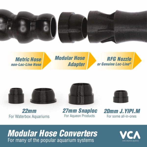 22mm Waterbox Aquarium Modular Hose to 1/2in RFG Adapters (set of 2) - Image 2