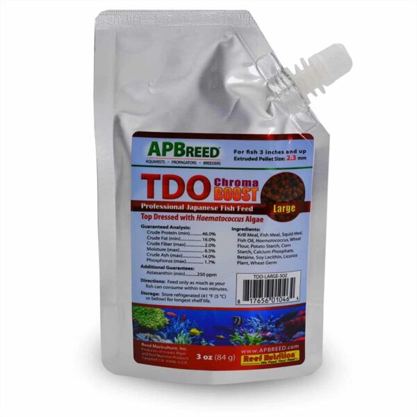 TDO-LARGE-3OZ-1000x1000__74223.jpg TDO-EP2 Large 2.3mm Chroma Boost Fish Food - Image 1