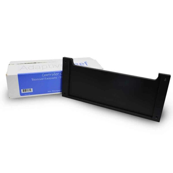 recessed-faceplate-black-1000x1000__33490.1598382598.jpg Controller Cabinet Recessed Faceplate - Black Double Slat - Image 1