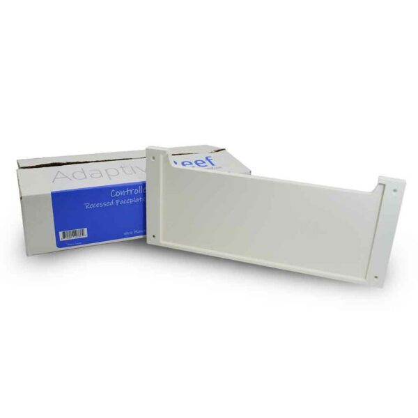 recessed-faceplate-white-1000x1000__92219.1598452494.jpg Controller Cabinet Recessed Faceplate - White Double Slat - Image 1