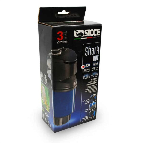shark-400-box-1000x1000__58347.1561046192.jpg Shark ADV 400 Internal Aquarium Filter (106 gph) - Image 1