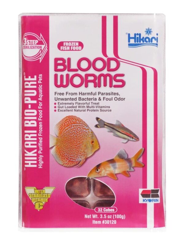 bloodworms-1-1-1.jpg Frozen Bloodworms - Hikari Bio-Pure - Image 1